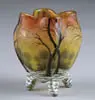 Daum, Vase, Winter scenic cameo and enamel decorated vase