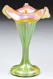 Quezal, Decorated Vase