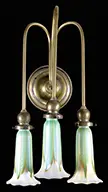 Three-Light Sconce by Quezal, sold Jun 2014