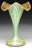 Quezal, Decorated Vase