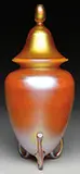 Quezal, Covered Jar