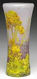 Daum, Scenic Cameo Enameled Vase