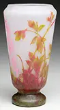 Daum, Bleeding Heart Cameo Vase