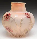 Daum, Cameo and Enameled Vase