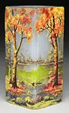 Daum, Autumn Scene Vase