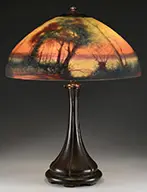 Reverse Painted Table Lamp by Handel, sold Jun 2014