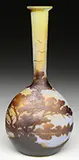 Galle, Cameo Banjo Vase