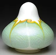 Decorated Shade by Quezal, sold Jun 2014
