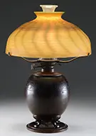 Damascene Lamp by Tiffany Studios, offered Jun 2014