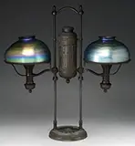 Double Student Lamp by Tiffany Studios, offered Jun 2015