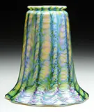Snakeskin Art Glass Shade by Quezal, sold Jun 2015