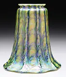 Green Snake Skin Shade by Quezal, sold Jun 2015