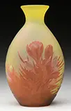 Mold Blown Crocus Vase by Galle, offered Jun 2015