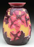 4-Color Cameo Vase by Galle, offered Jun 2015
