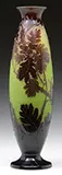 Cameo Acorn Vase by Galle, offered Jun 2015