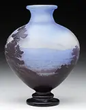 Scenic Cameo Vase by Galle, offered Jun 2015