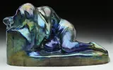 Zsolnay, Nude Maiden Sculpture