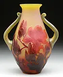 Cameo Glass Vase by Galle, offered Jun 2015