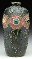 Pottery Jeweled Vase by Amphora, offered Jun 2015