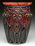 Majorelle Blownout Vase by Daum, offered Jun 2015