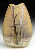 Miniature Winter Scene Vase by Daum, offered Jun 2015