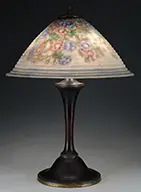 Reverse Painted Table Lamp by Pairpoint, offered Jun 2015