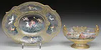 Lobmeyr, Decorated Bowl & Underplate
