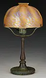Damascene Desk Lamp by Tiffany Studios, Favrile”, offered Nov 2014