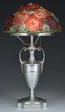 Pairpoint, Puffy Rose Table Lamp