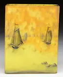 Daum, Harbor Scene Vase