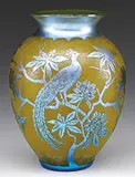 Acid Cut Back Vase by Alexander Joseph von Steuben, offered Jun 2013