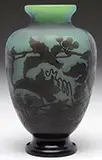 Galle, Grape Cameo Vase