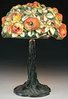 Puffy Apple Tree Table Lamp by Pairpoint, sold Jun 2013