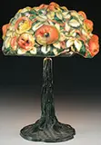 Pairpoint, Puffy Apple Tree Table Lamp