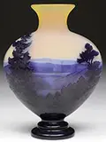 Galle, Scenic Mountain Vase
