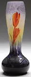 Daum, Wheel Carved Crocus Vase