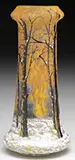 Daum, Winter Scene Vase