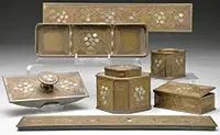 Abalone Desk Set by Tiffany Studios, offered Jun 2013