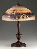 Pairpoint, Reverse Painted Table Lamp