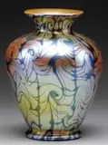 Durand, Decorated Art Glass Vase