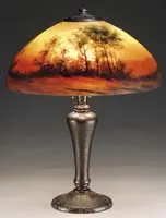 Reverse Painted Table Lamp by Handel, sold Dec 2010