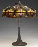 Handel, Peacock Overlay Table Lamp