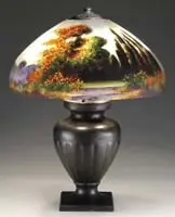 Reverse Painted Table Lamp by Handel, sold Dec 2010