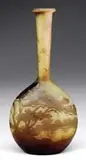 Scenic Banjo Vase by Galle, offered Jun 2009