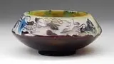French Cameo Morning Glory Bowl by Galle, offered Jun 2009