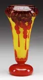 Groseilles Vase by Le Verre Français, sold Jun 2009
