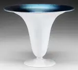 Blue Aurene on Calcite Vase by Alexander Joseph von Steuben, offered Jun 2009