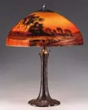 Handel, Reverse Painted Table Lamp