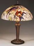 Handel, Marbleized Bird Lamp