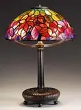 Tiffany Studios, Woodbine Leaded Table Lamp